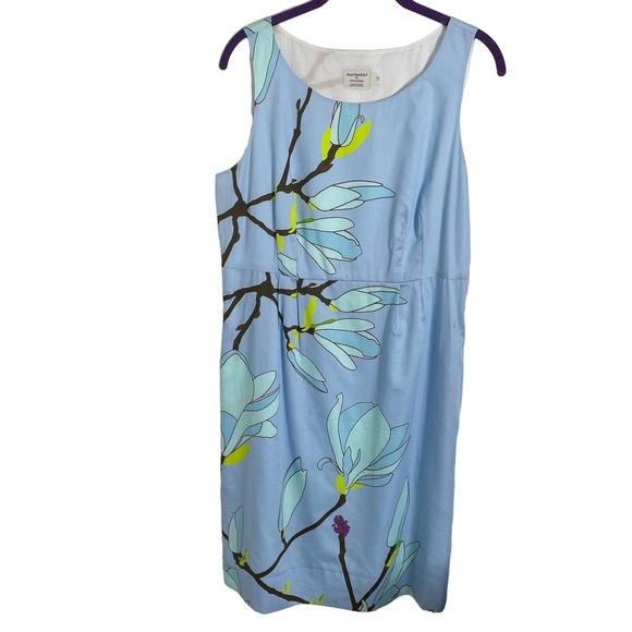 Marimekko Dresses & Skirts - Marimekko for Anthropologie Blooming Branches Floral Dress in Blue Size US 12